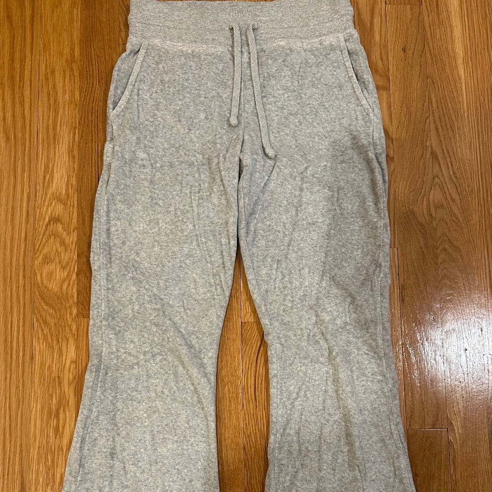 Aerie gray flare pants size xs